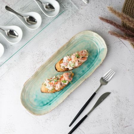 Блюдо овальное 32,5*12,5 см h2,5 см Sea Blue Frutti di Mare P.L. [1]