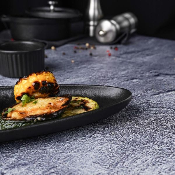 Блюдо овальное 40*11,5 см h2,4 см Smooth Black Raw Stellar P.L. Proff Cuisine [4]