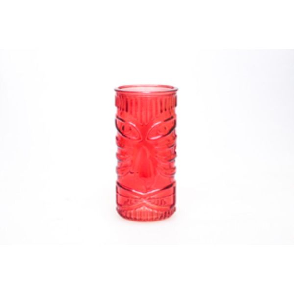 Бокал стакан для коктейля 400 мл "Тики" d 7,2 см h15,2 см красный стекло P.L. - BarWare