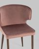 Стул Матео велюр пыльно-розовый ножки дерево