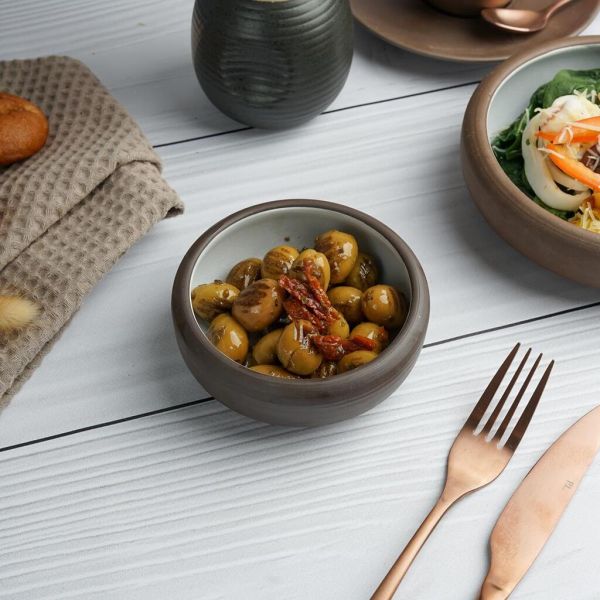 Салатник 200 мл d 11 cм h4 cм White Matt New Brown Taiga P.L. [6]