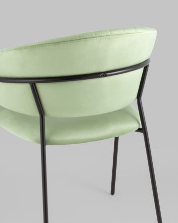 Стул Бруно велюр фисташковый