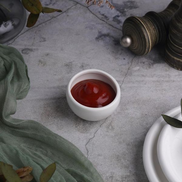 Соусник  35 мл d 5,3 см h3,5/3 см круглый белый фарфор P.L. Proff Cuisine [20]