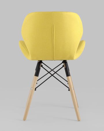 Стул Бон рогожка желтый