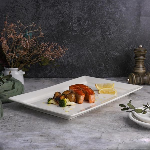 Блюдо прямоугольное 36*23,5 см h2,5 см белое фарфор P.L. Proff Cuisine [3]