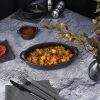 Блюдо овальное 22,5*15 см h4 см 500 мл с ручками Smooth Black Raw Stellar P.L. Proff Cuisine [1]