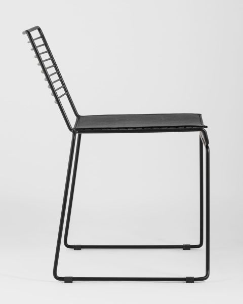 Стул обеденный Danny черный с черной подушкой