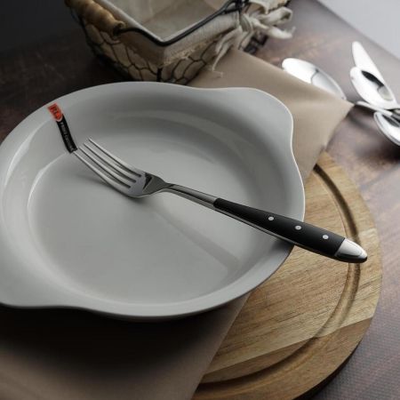 Вилка столовая 21 см ручка черный пластик Grazia P.L. Proff Cuisine [12]