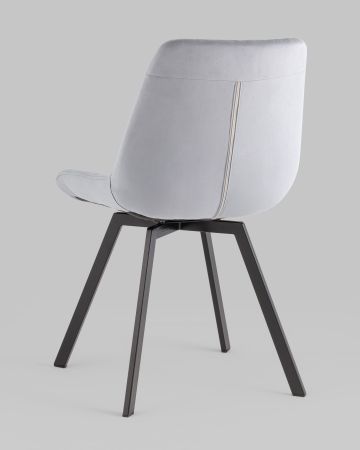 Стул вращающийся Флекс велюр велютто серый