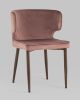 Стул Матео велюр пыльно-розовый ножки дерево