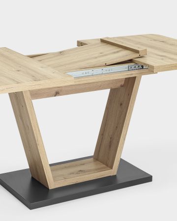 Стол Vector 120-160*80 дуб/графит