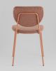 Стул обеденный Gigi коричневый букле розовые ножки