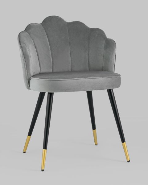 Стул Камилла велюр серый