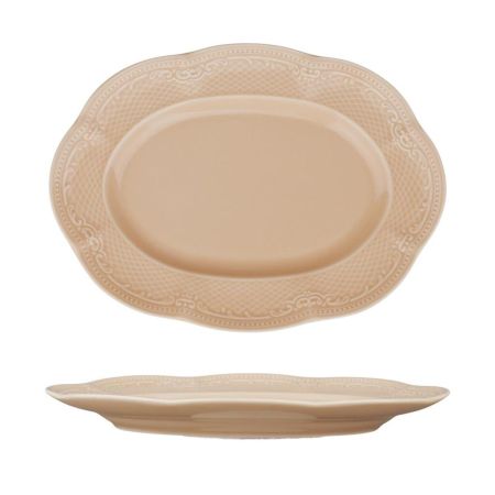 Блюдо овальное 24,8*18 см h2,9 см Aristocrat Peach Tea Noble [1]