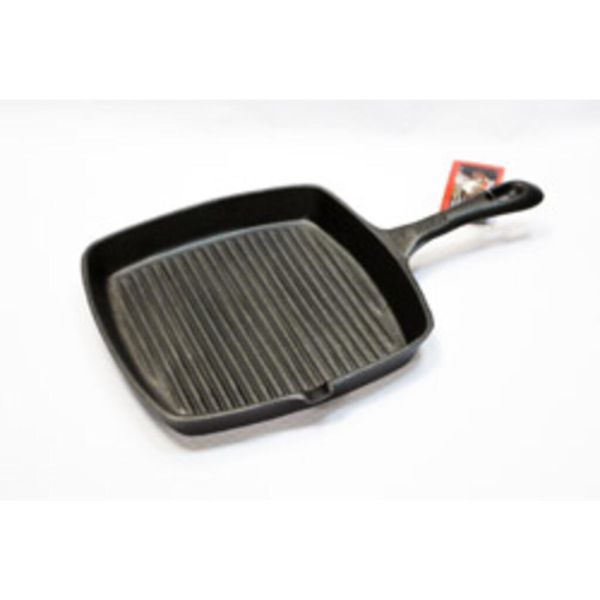 Сковорода-гриль 24*24 см, чугун черная ИНДУКЦИЯ P.L. Proff Cuisine