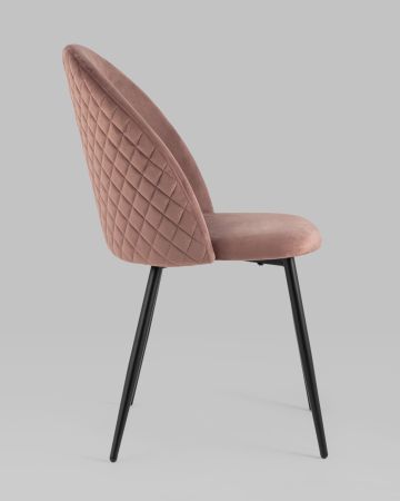 Стул Lilly велюр пыльно-розовый