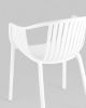 Стул с подлокотниками Kolstad пластик белый
