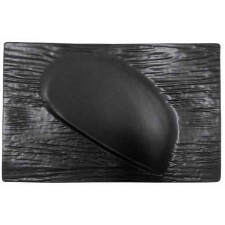 Блюдо прямоугольное 30*19 см Matsuyama Black фарфор P.L. Proff Cuisine [1]