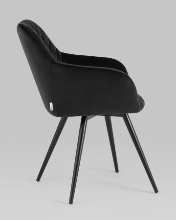 Стул вращающийся Дастин велюр черный