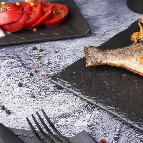 Блюдо прямоугольное 30*21 см h1,2 см Black Raw Stellar P.L. Proff Cuisine [1]