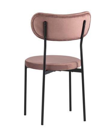 Стул Барбара велюр пыльно-розовый