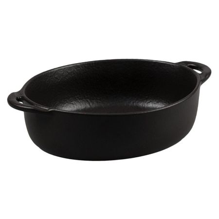 Блюдо овальное 18,5*15 см h5,3 см 850 мл с ручками Smooth Black Raw Stellar P.L. Proff Cuisine [4]