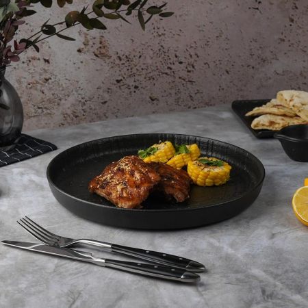 Тарелка с бортом d 27 см h3 см Black Raw Wood P.L. Proff Cuisine [3]