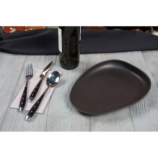 Блюдо овальное 26,5*20 см h4,5 см Smooth Black Raw Stellar P.L. Proff Cuisine [3]