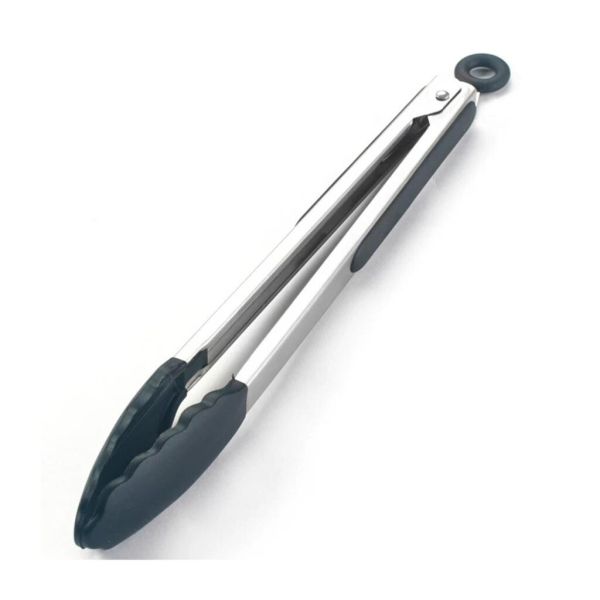 Щипцы универсальные 40 см нерж. черные с силикон. захватами (хол.продукты) P.L. Proff Cuisine