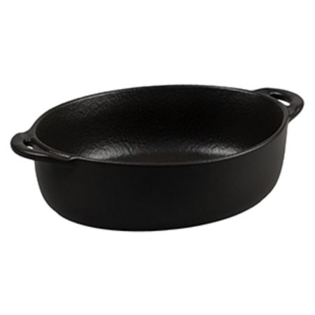 Блюдо овальное 18,5*15 см h5,3 см 850 мл с ручками Black Raw Stellar P.L. Proff Cuisine [4]