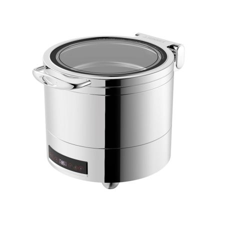 Мармит суповой 10 л электрический 220V 900W с откидной крышкой и окном с дисплеем "Roma" SUNNEX