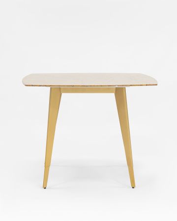 Стол обеденный Ричмонд 100*100 охра стеклянный