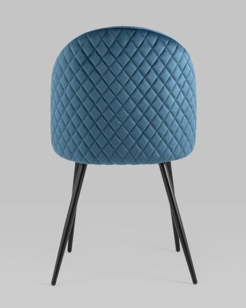 Стул Lilly велюр сине-зеленый