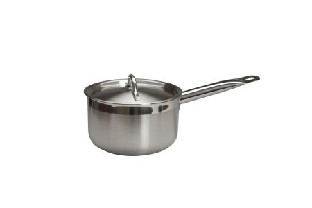 Сотейник  3,8 л. нерж. d=20 см. h=12 см. с крышк. тройное дно (индукция) MGsteel /1/4/