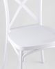 Стул Кроссбэк пластиковый белый