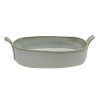 Блюдо овальное 25,5*13,5 см h5 см 700 мл Gray Oval Bucket с ручками Frutti di Mare P.L. [1]
