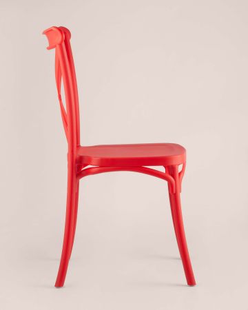 Стул Кроссбэк пластиковый красный