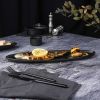 Блюдо овальное 40*11,5 см h2,4 см Smooth Black Raw Stellar P.L. Proff Cuisine [4]