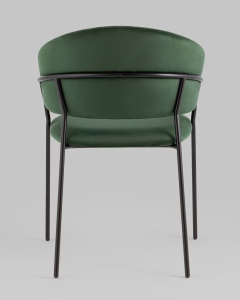 Стул Бруно велюр зелёный
