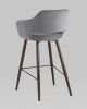 Стул барный Саймон велюр тёмно-серый