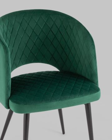 Стул-кресло Дарелл велюр зелёный