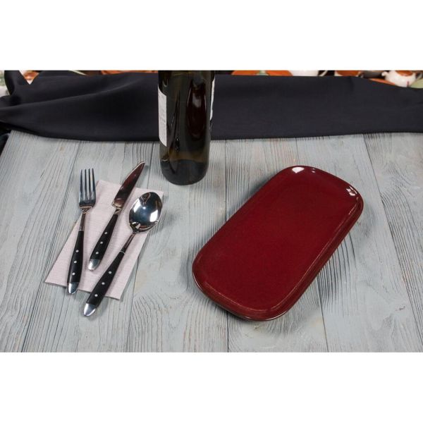 Блюдо овальное 29,2*14*2 см Evolution Dark Red P.L. Proff Cuisine [1]