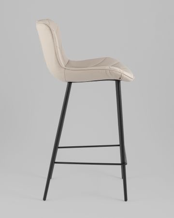 Стул полубарный Vault экокожа серый