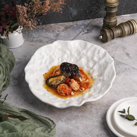 Салатник  650 мл d 25,6 см h5,9 см Oyster белый фарфор P.L. Proff Cuisine [3]