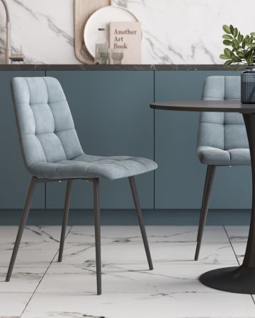 Стул Одди велюр серый