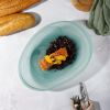 Салатник 800 мл 28*21 см h4,4 см овальный Green Sky матовое стекло P.L. Proff Cuisine [6]