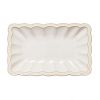 Блюдо прямоугольное 25х16 см, айвори CRB-RCT-250