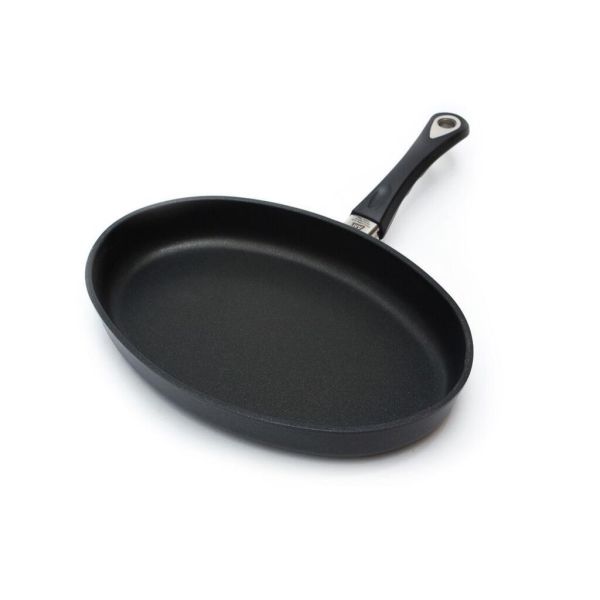 Сковорода 35*24*5 см, овальная для рыбы алюм. с антиприг. покрытием AMT