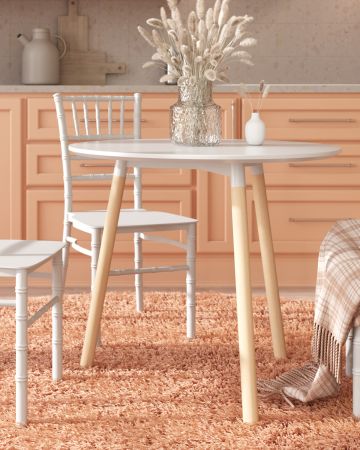 Стол DST круглый белый