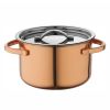Соусник 90 мл d 6,6 см h3,8 см круглый с крышкой Copper нерж. P.L. Proff Cuisine